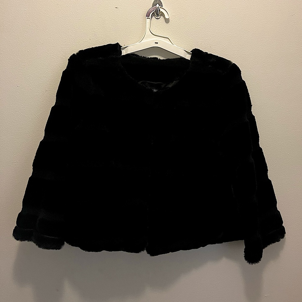 Furry black jacket